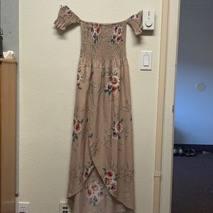 Floral off the shoulder dress